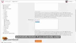 Moodle Administration Tutorial: Block IP Addresses