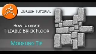 Tutorial: How to create Tileable Brick Floor in Pixologic ZBrush