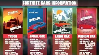 ALL CARS ADDED TO FORTNITE!