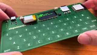 Singleboard: Alpha (esp32 computer) + Speaker + SD-Card + Better Keyboard