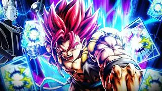 THIS IS JUST EVIL 😭😭😭 I Gave Shallet INFINITE BLUE CARDS!!!  (Dragon Ball Legends)
