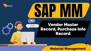 SAP MM (Vendor master record, Purchase info record) || Best SAP MM Training || Ambikeya