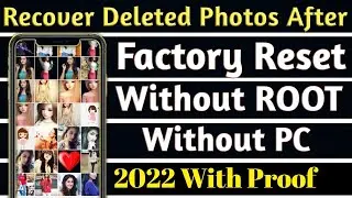 How To Recover Deleted Photos  Video on Android Without Root 🔥 Delete Photo Wapas Kaise Laye 🔥 2022