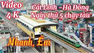 [4K] Hanoi Metro - Line 2A Cát Linh-Hà Đông - Cát Linh Station