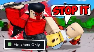 ENTIRE SERVER Uses FINISHERS ONLY in Roblox The Strongest Battlegrounds..