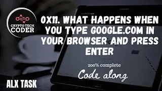 0x11. What happens when you type Google.com in your browser and press Enter|code along alx|200% done