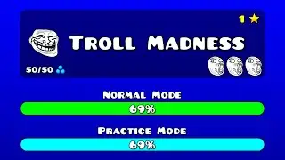Geometry TROLL Dash - All Levels (1-22) + All Coins