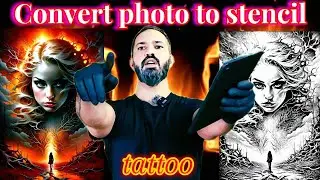 Convert Photos to Stencil Tattoos Using Your Phone