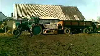 Т-40АМ и прицеп с навозом