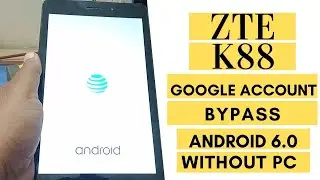 ZTE TABLET K88 FRP  UNLOCK || GOOGLE ACCOUNT BYPASS  WITHOUT PC 2020