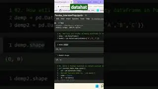 Python Pandas Interview Question || Working with Datetime in Pandas || #ytshorts #interview #shorts