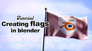 How to create a flag animation in blender Tutorial