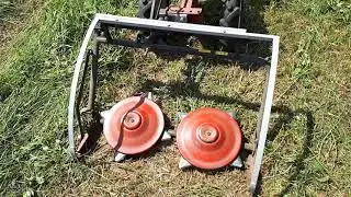 Upgrading the KR-3 ZiD rotary mower. We're installing segments from a ZhRB header, but the arcs t...