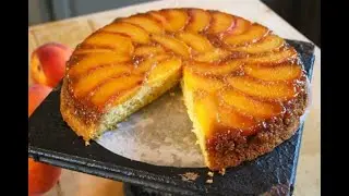 ПИРОГ С ПЕРСИКОМ НА СКОВОРОДЕ ! ЭТО ООЧЕНЬ ВКУСНО !!!