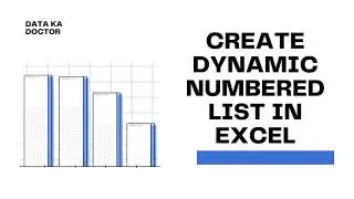 How to Create Dynamic Numbering in Excel