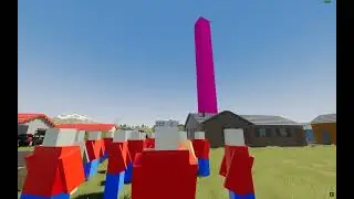 Pink monolith vs plane