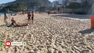 4K🌴Leblon Beach Party | 🫢Rio de Janeiro Carnival 🇧🇷 | Walking on Brazil BEACH