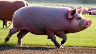 Pig Grunting in Pen Sound Effect 🐖🏞️ | No Copyright & Free for Editing