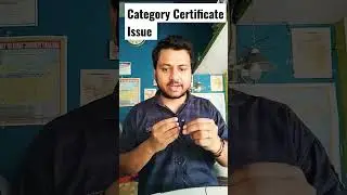 Category Certificate Issue Resolved|JoSAA Counselling 