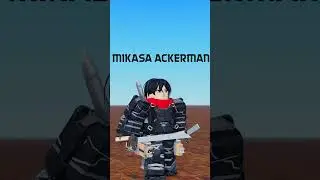 Roblox Cosplays: Mikasa Ackerman