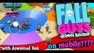Fall guys on mobile? || Fall dudes full gameplay plus review || fall guys mobile download