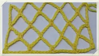 Как связать крючком СЕТКУ из 9 ПЕТЕЛЬ