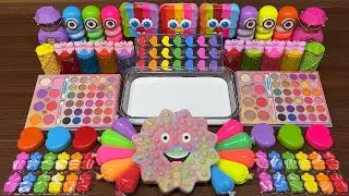 RAINBOW Slime I Mixing Random into Glossy Slime I  Relax with videos💕