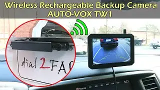 5 Minute Install Wireless Rechargeable Backup Camera AUTO-VOX TW1