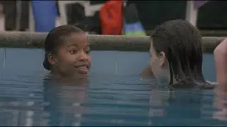 Alicia Silverstone One-Piece Black Swimsuit Pool Scene (1080p)