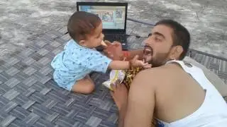 Cutest Mama Bhanja having fun... so sweet