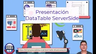Presentación DataTable ServerSide🔴 CRUD - Tabla HTML a PostgreSQL con Django (Python 🐍) y jQuery 💪