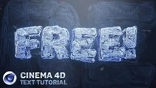 How to Make 3D TEXT in CINEMA 4D Tutorial (FREE Materials)