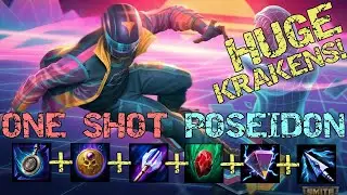 ONE SHOT POSEIDON BUILD!! Poseidon Mid Gameplay | Smite Conquest