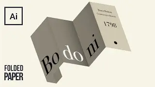 How to Create Folded Paper - Vector Brochure Mockup | Adobe Illustrator Tutorial