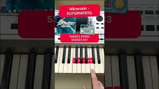 Måneskin - SUPERMODEL (so easy to play 🎹) 