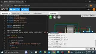 MPU6050 Gyroscope+OLED display Interfacing with ESP32 | Wokwi Esp32 simulator | Arduino Titan