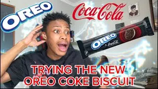 TRYING THE NEW OREO COKE BISCUITS