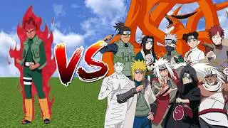 Might Guy vs All Naruto Characters