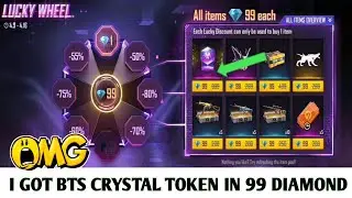I Got Bts Crystal Token In 99 Diamond | Crystal Token Exchange Bundle | Lucky Wheel Discount Event