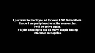 Thanks for over 1.600 subs!