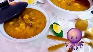 Soupe d’orge au poulpe #saveuretgourmandise
