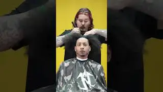 Cutting people hair in public😂