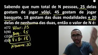 QUESTÃO DE PROBLEMAS COM CONJUNTOS - DIAGRAMA DE VENN - Exercício