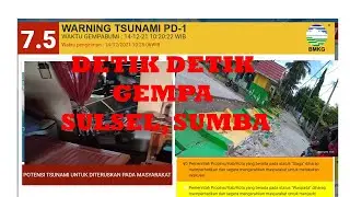 Detik Detik gempa terkini sulawesi selatan Dan Sumba