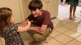 Teenagers clean the kitchen - worse than herding cats