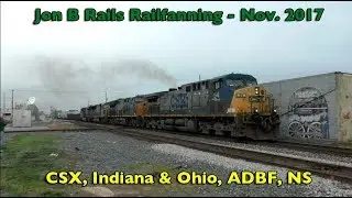 Railfanning #7 - I&O, CSX, NS, ADBF - November 2017 - Jon B. Rail Video