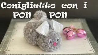 Coniglietto con i PON PON di lana HD