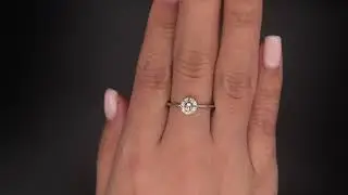 Кольцо с бриллиантом 0.74ct k/si2 GIA