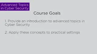 Enterprise and Infrastructure Security - Learn Computer Security and Networks