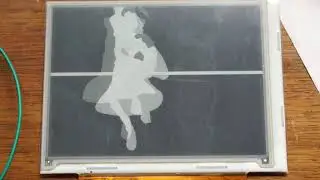 Bad Apple on an E-ink E paper display